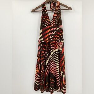 BCBGMaxAzria Multicolor Halter Dress